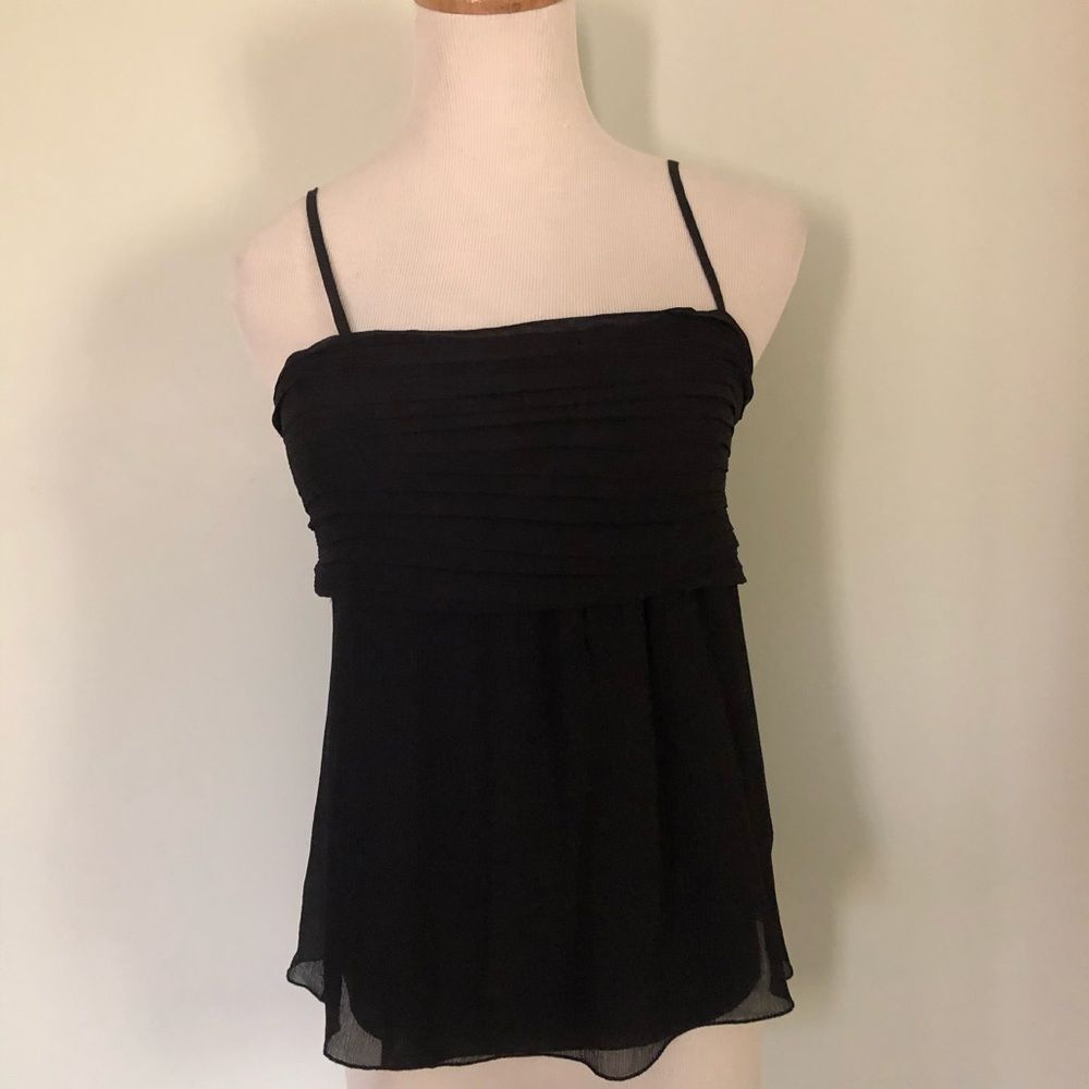 🆕 [Gap] Black 100% Silk Layer Camisole Top Sz: 2 🖤